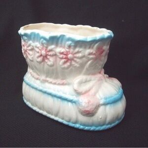 Vintage Relpo Planter 
Baby Bootie Shoe Planter 
Nursery Decor
circa 1960s